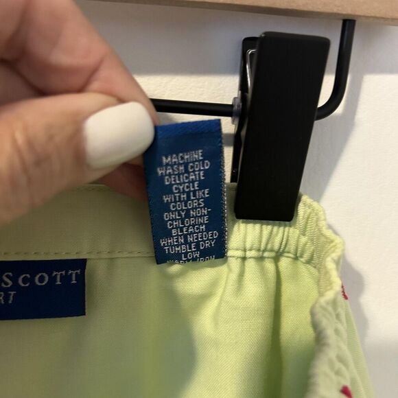 Karen Scott Sport Skort Womens 18 Flamingo Embroidered Zip Summer Casual golf - Picture 11 of 11